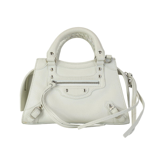 Balenciaga Neo Classic Mini CIty White SHW