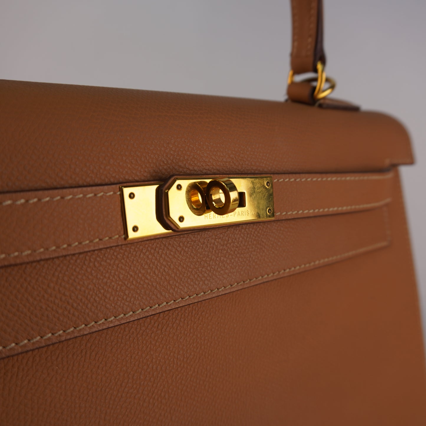 Hermes Kelly Sellier Epsom Beige with Strap