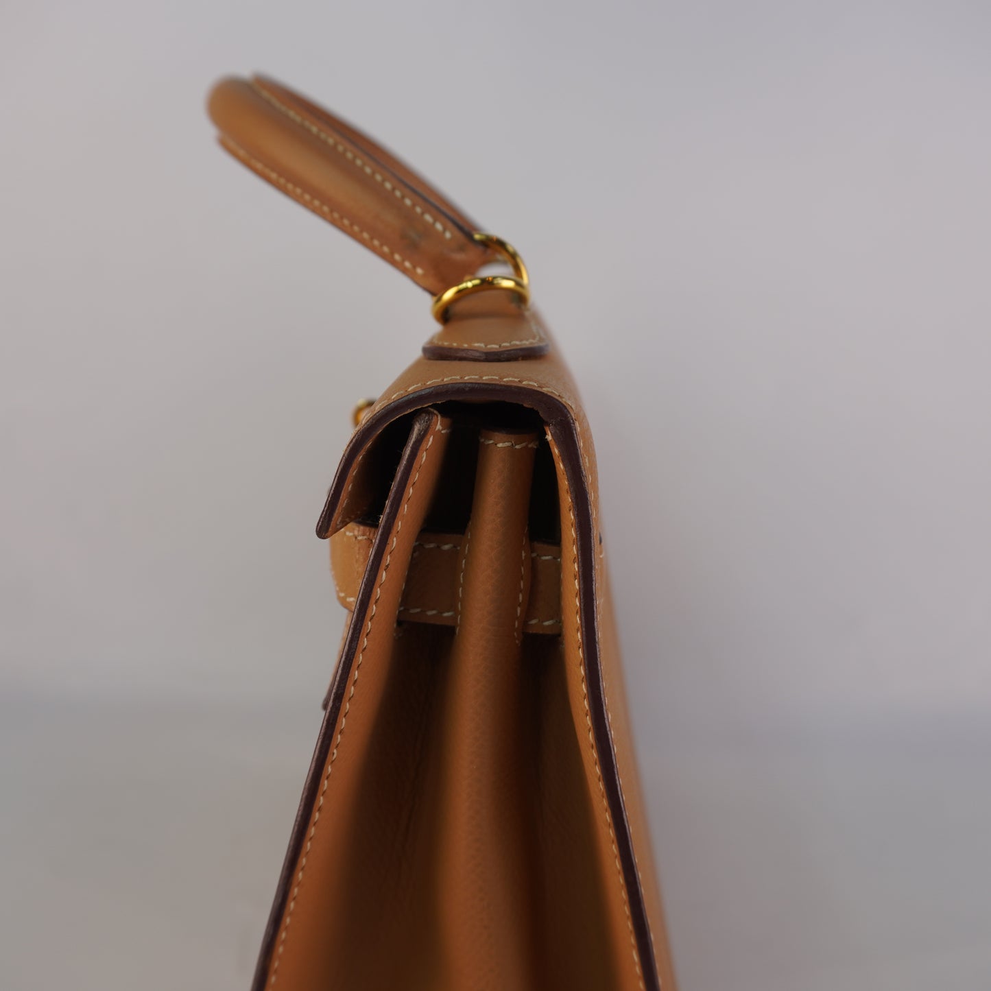Hermes Kelly Sellier Epsom Beige with Strap