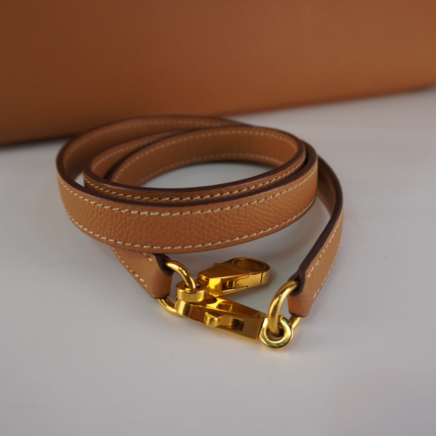 Hermes Kelly Sellier Epsom Beige with Strap