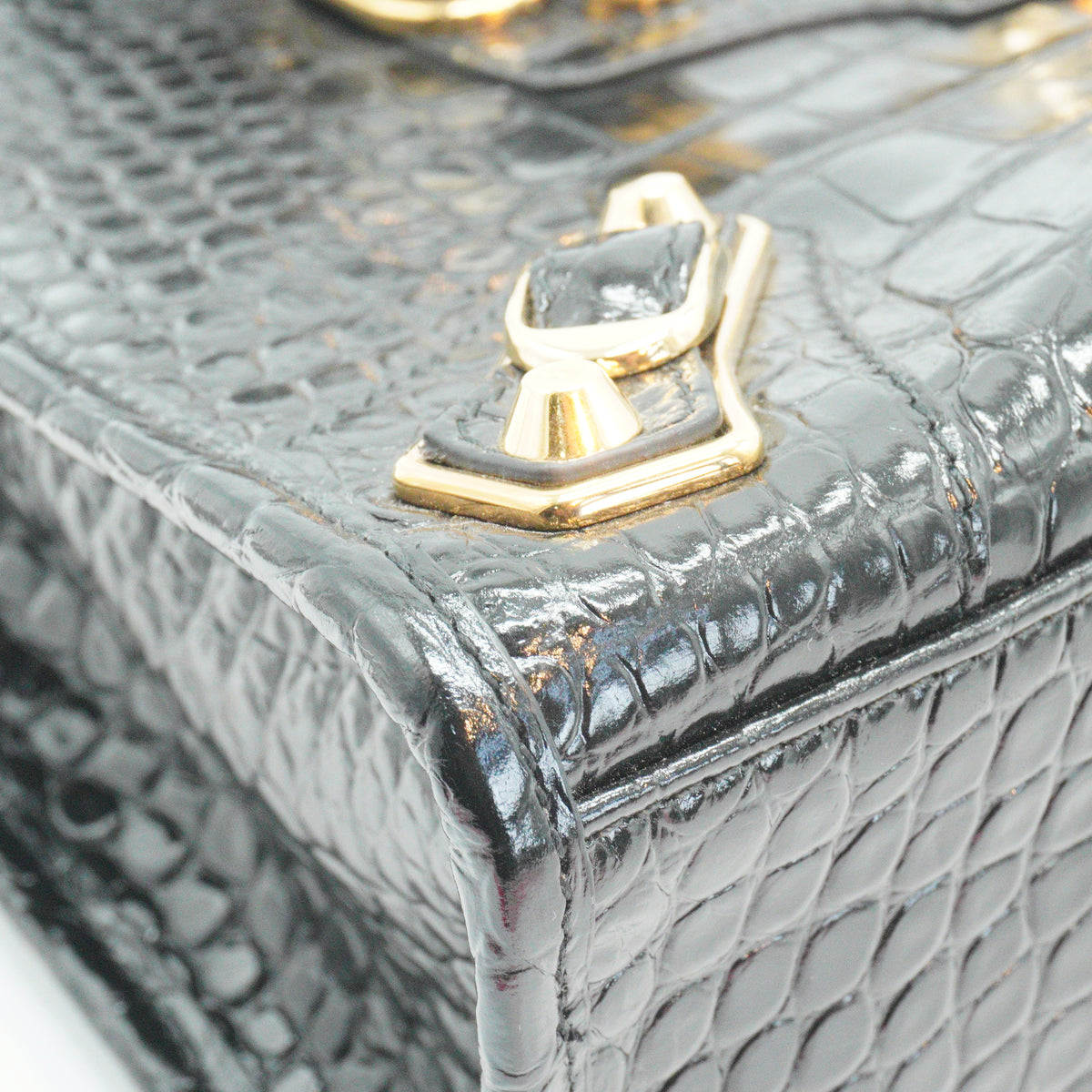 Balenciaga Metallic Edge City Bag Black Medium GHW