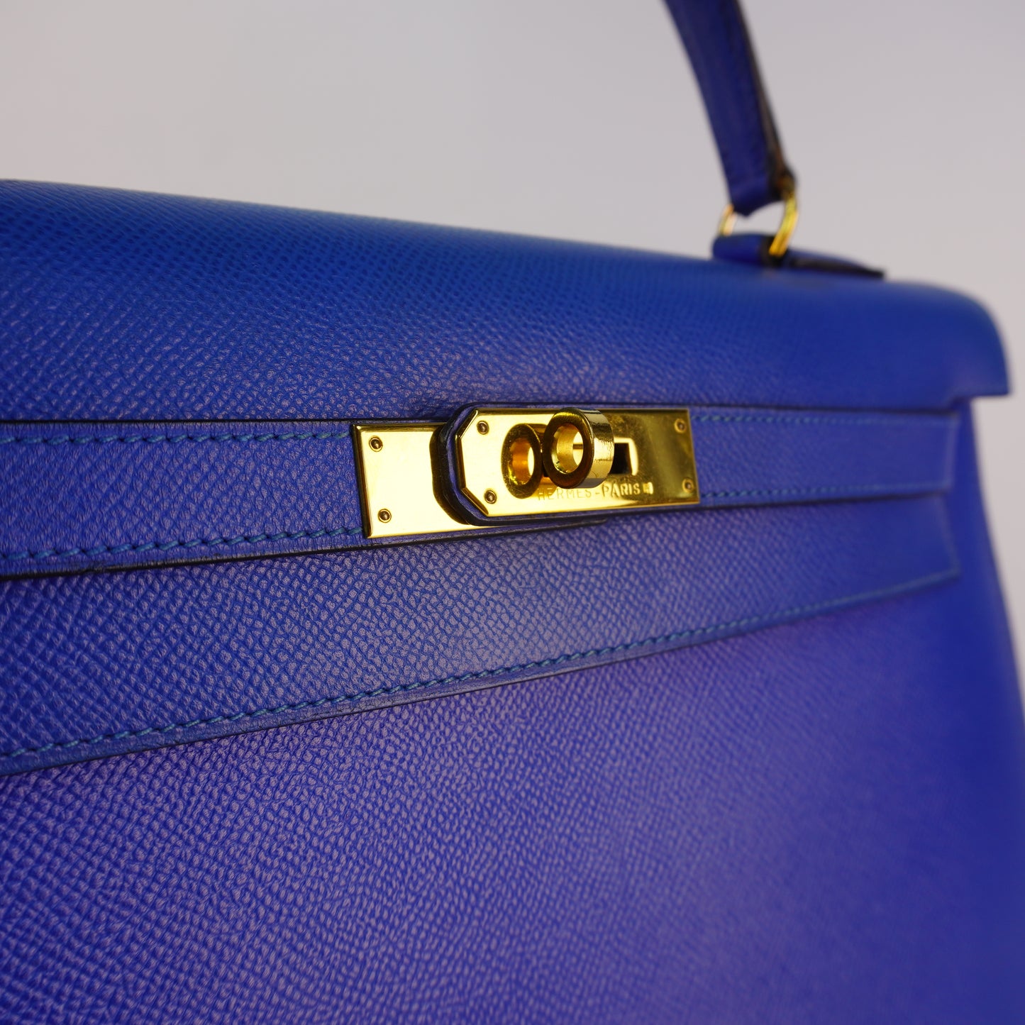 Hermes Kelly Sellier Epsom Blue without Strap