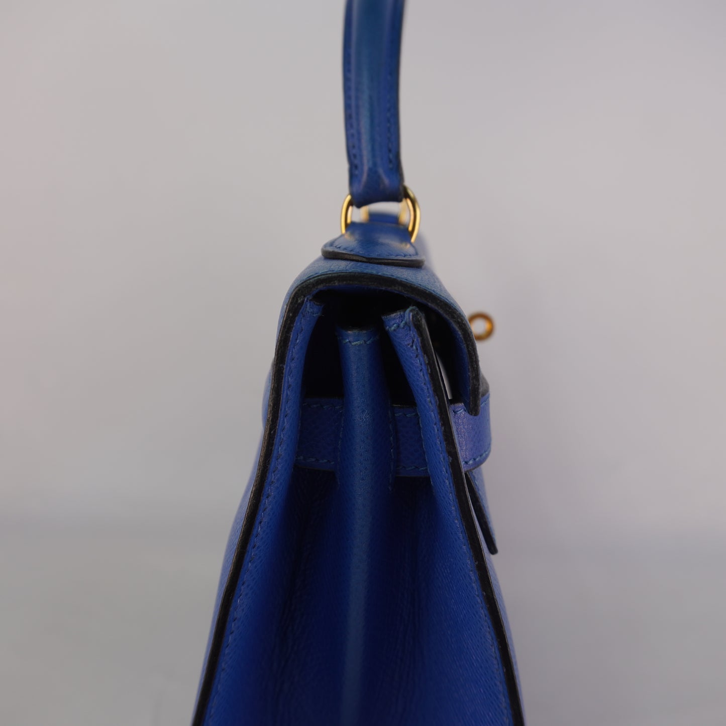 Hermes Kelly Sellier Epsom Blue without Strap