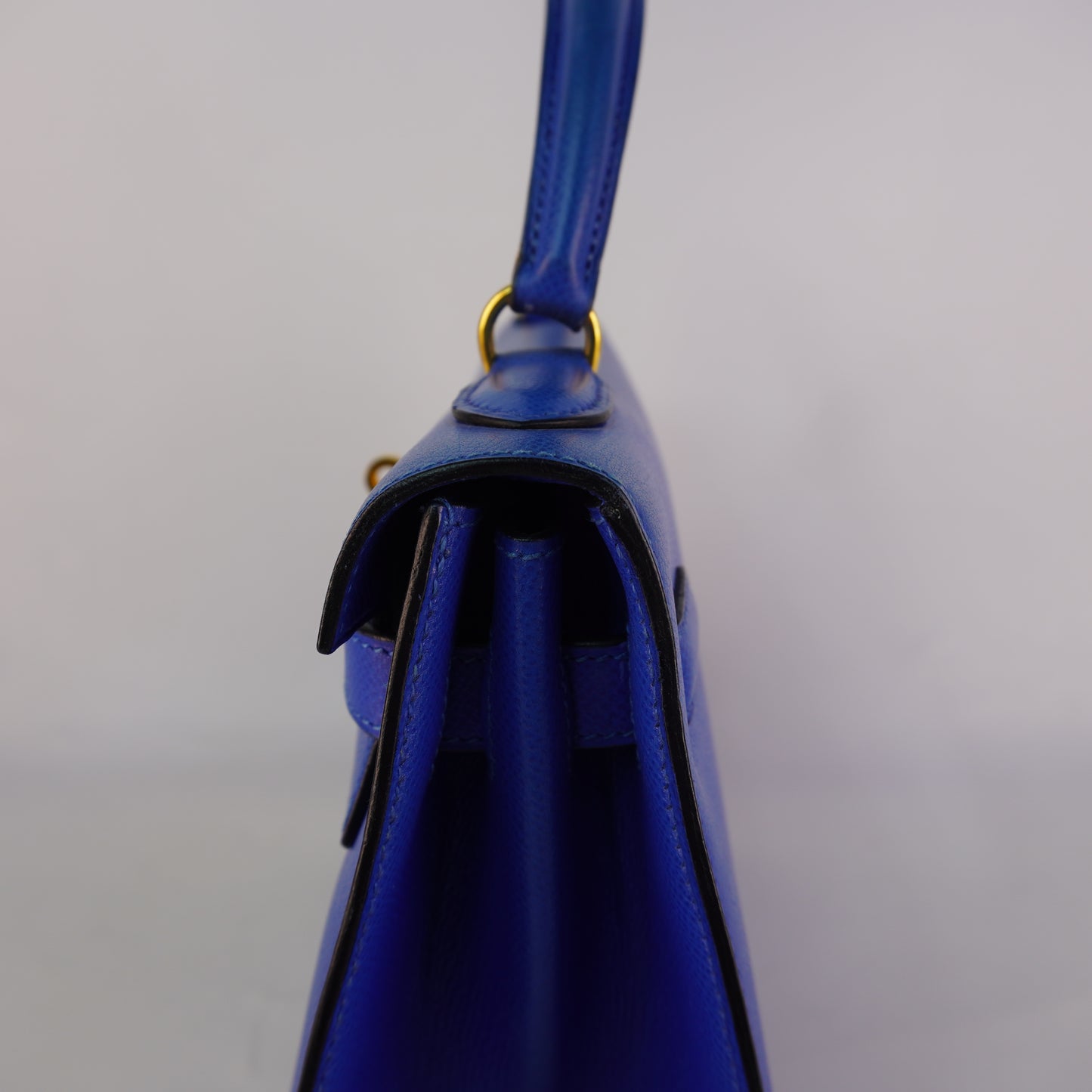 Hermes Kelly Sellier Epsom Blue without Strap