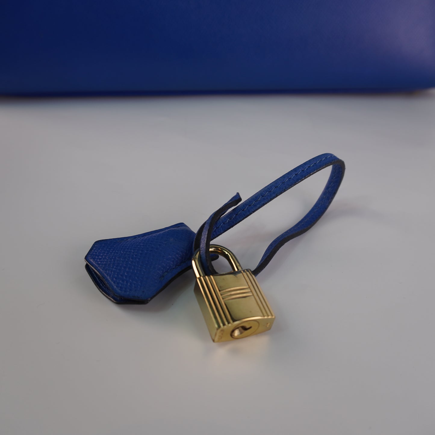 Hermes Kelly Sellier Epsom Blue without Strap