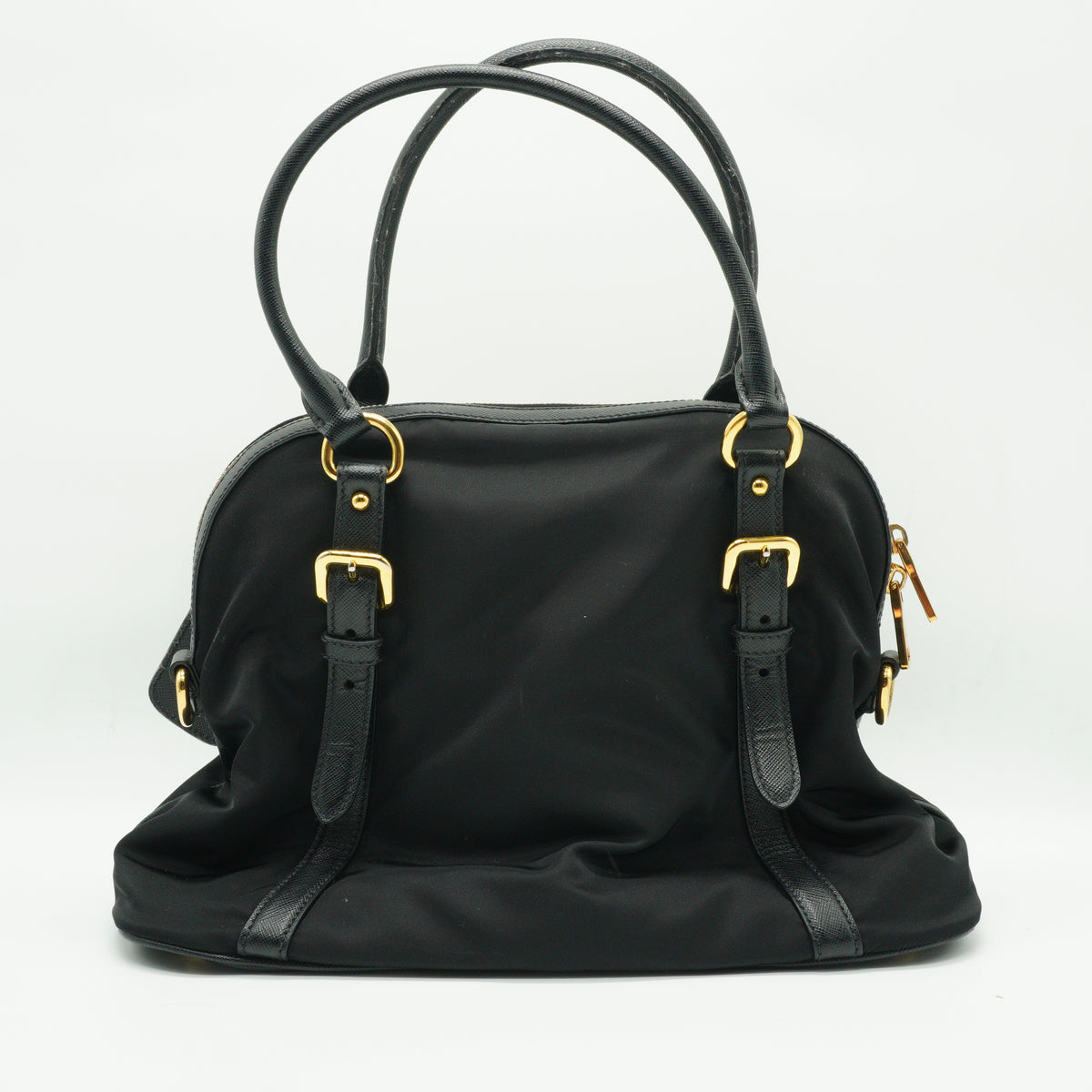 Prada Tessuto Nlyon Saffiano Dome GHW Medium