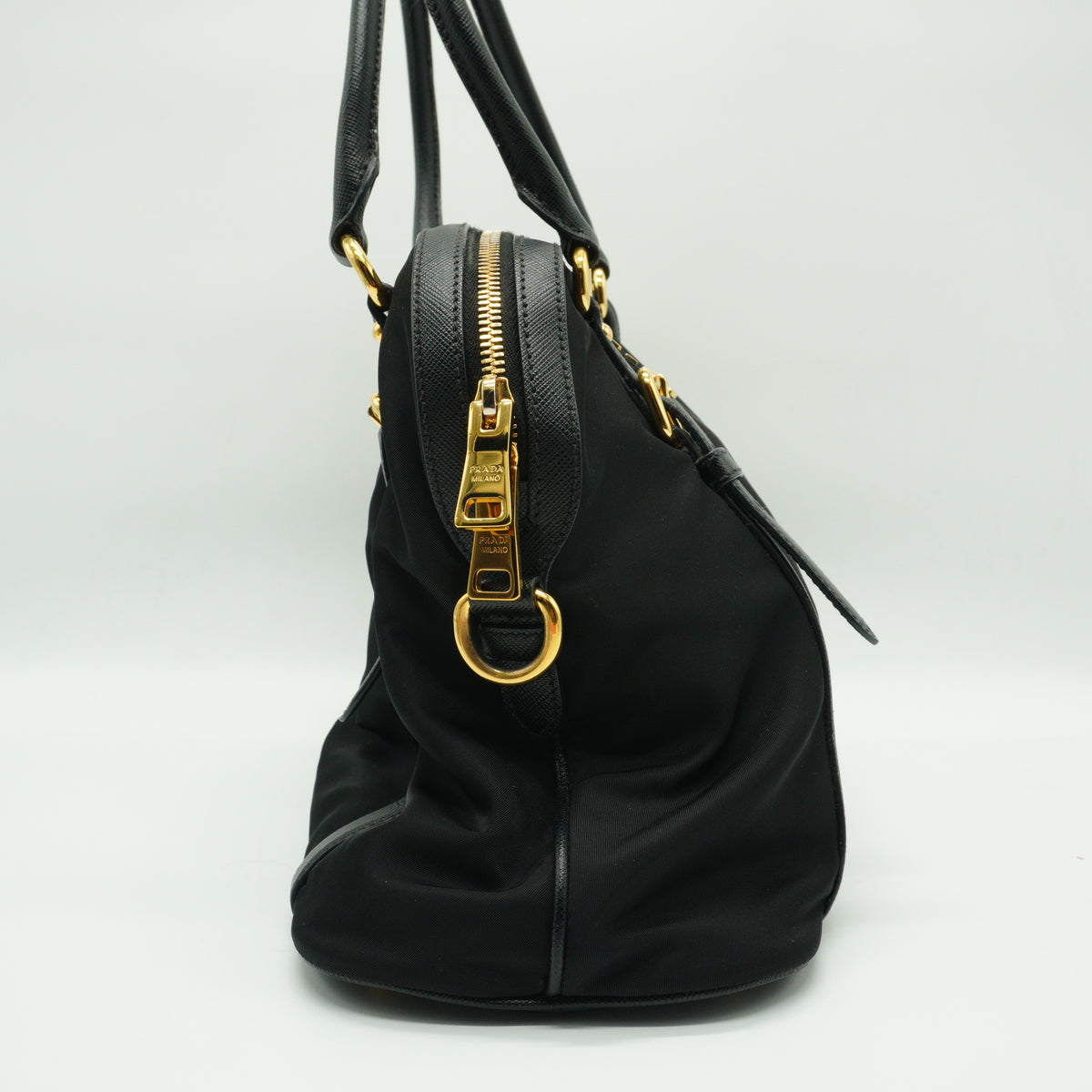 Prada Tessuto Nlyon Saffiano Dome GHW Medium