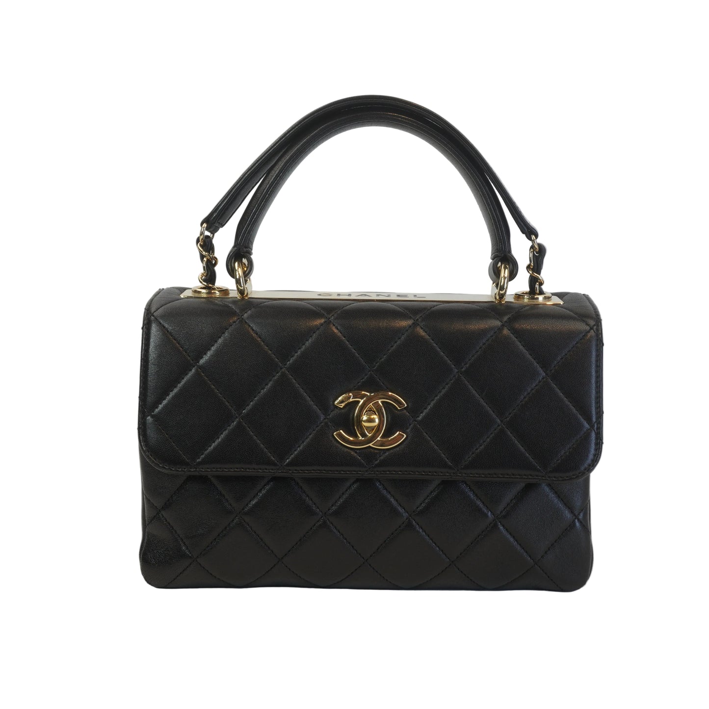Chanel Trendy CC Top Handle Flap Bag GHW Small