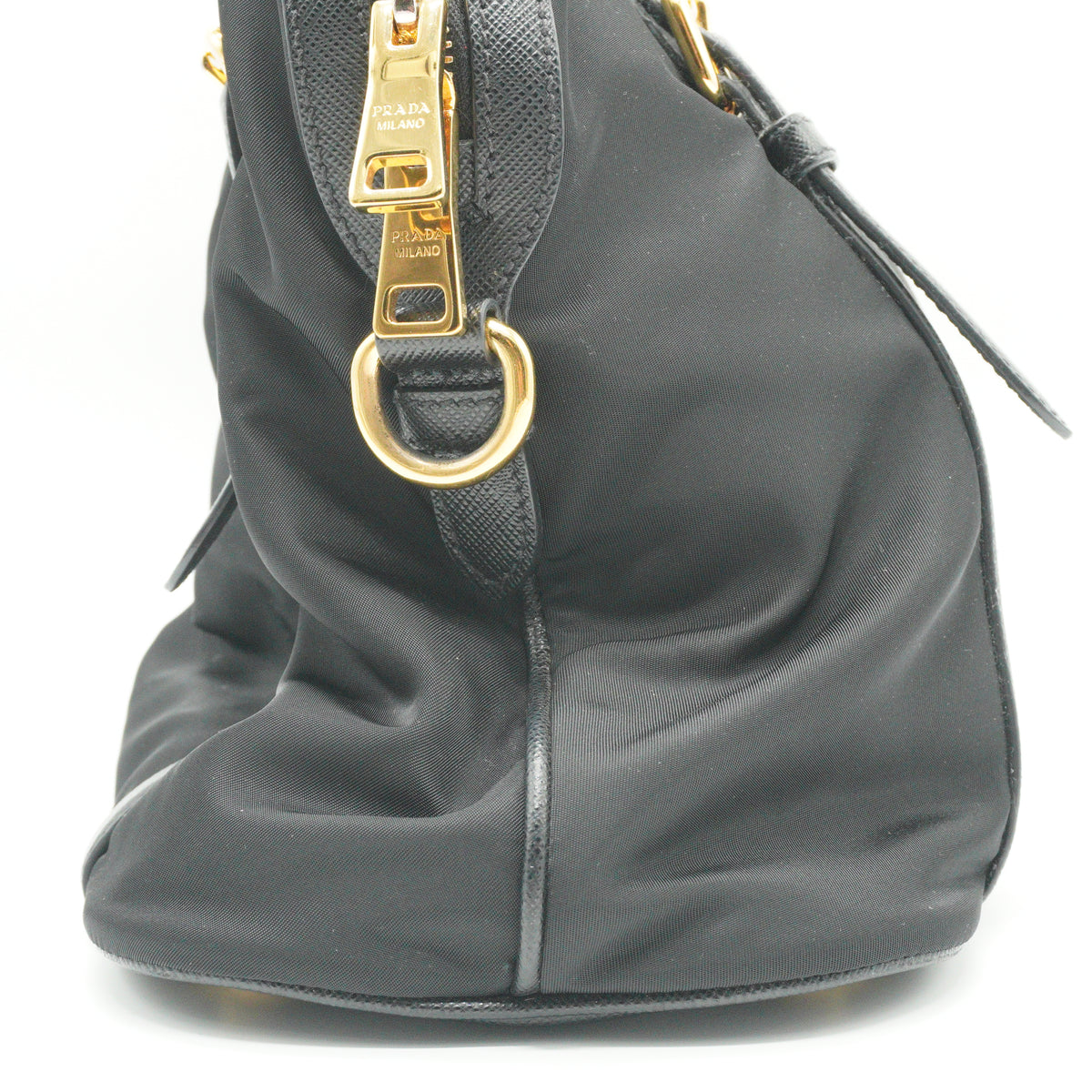 Prada Tessuto Nlyon Saffiano Dome GHW Medium