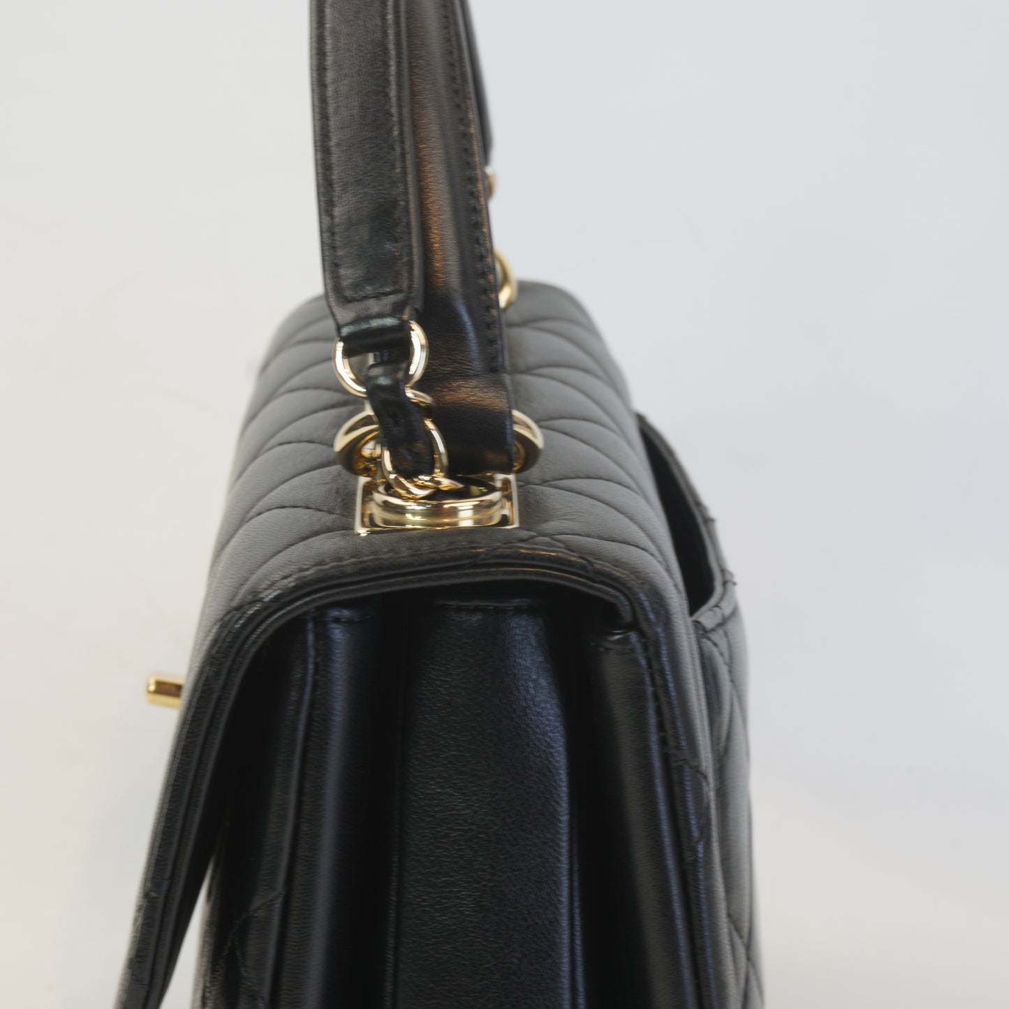 Chanel Trendy CC Top Handle Flap Bag GHW Small