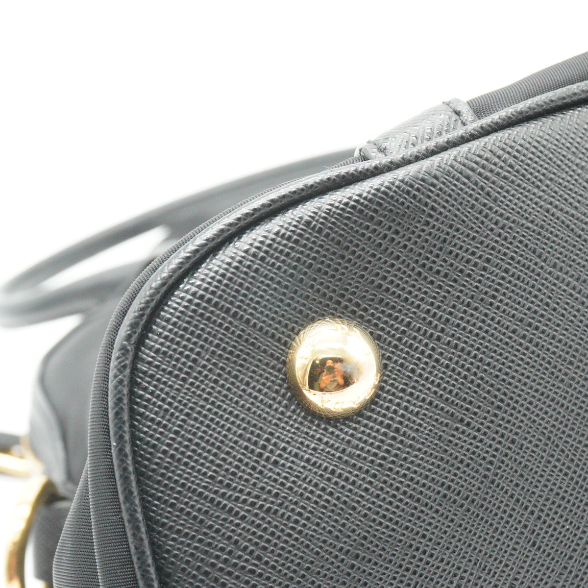 Prada Tessuto Nlyon Saffiano Dome GHW Medium