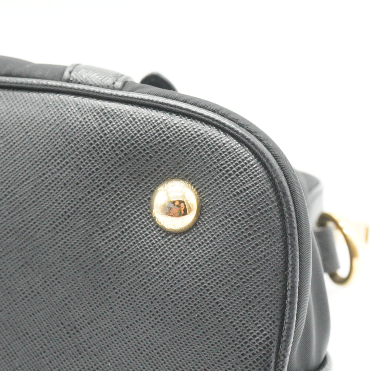 Prada Tessuto Nlyon Saffiano Dome GHW Medium
