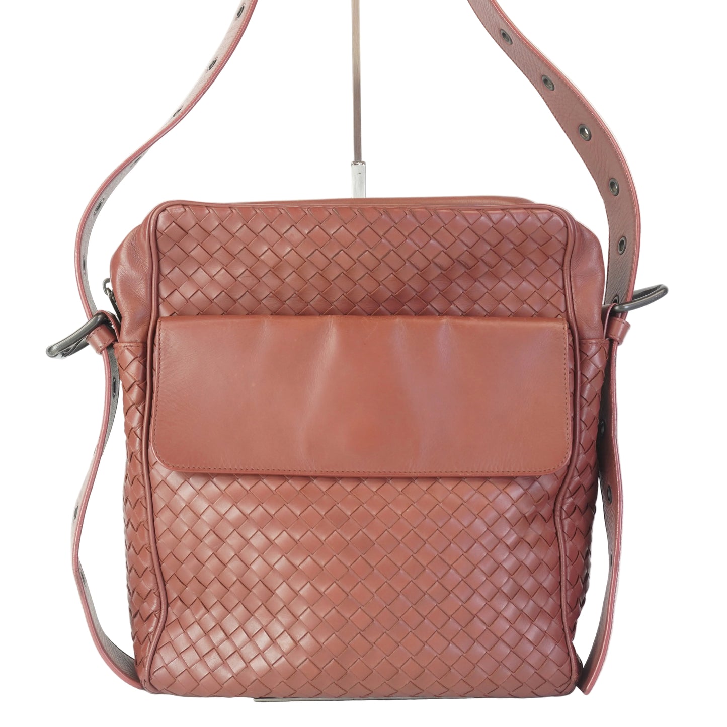 Bottega Veneta Nappa Intrecciato Messenger Bag Medium