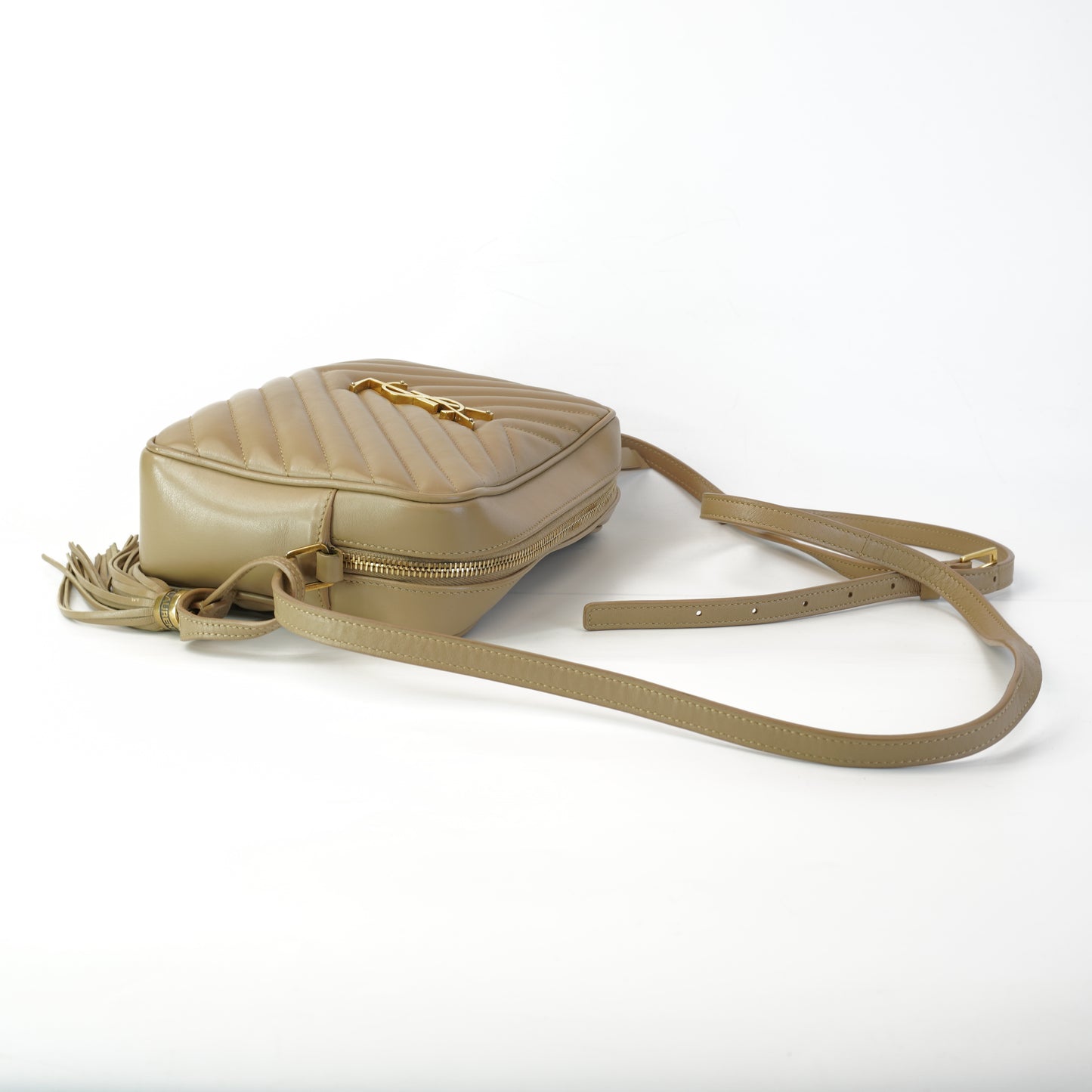 YSL	Lou Camera Bag Iconic Beige