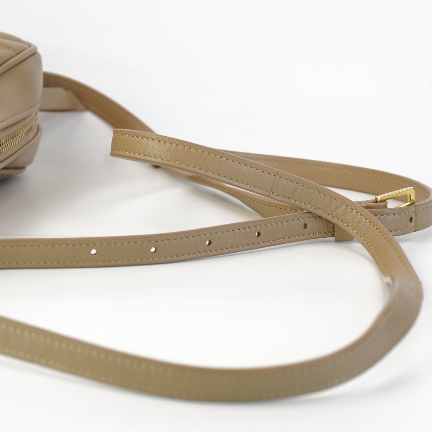 YSL	Lou Camera Bag Iconic Beige