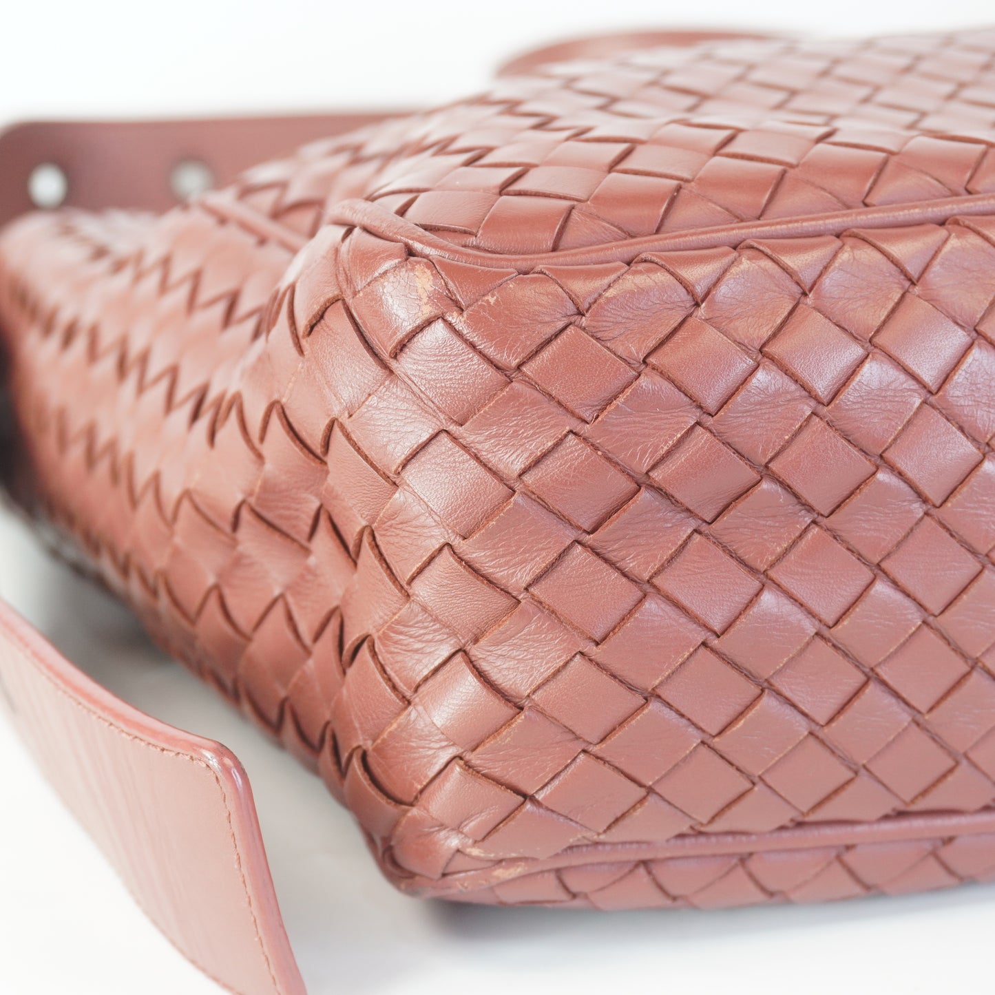 Bottega Veneta Nappa Intrecciato Messenger Bag Medium