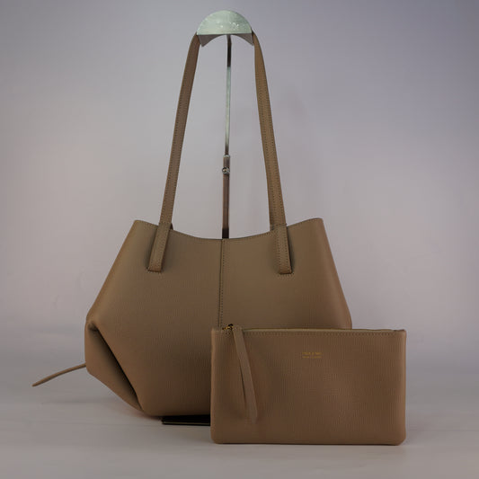 Polene Cyme Mini Tote Taupe