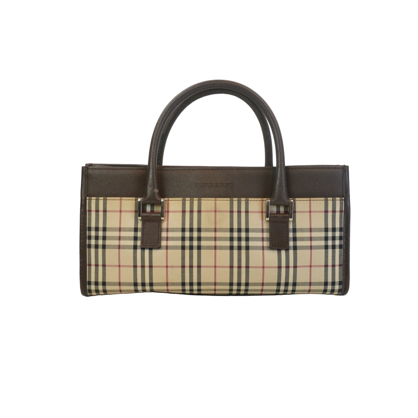 Burberry	Nova Check Horizontal Tote Bag SHW