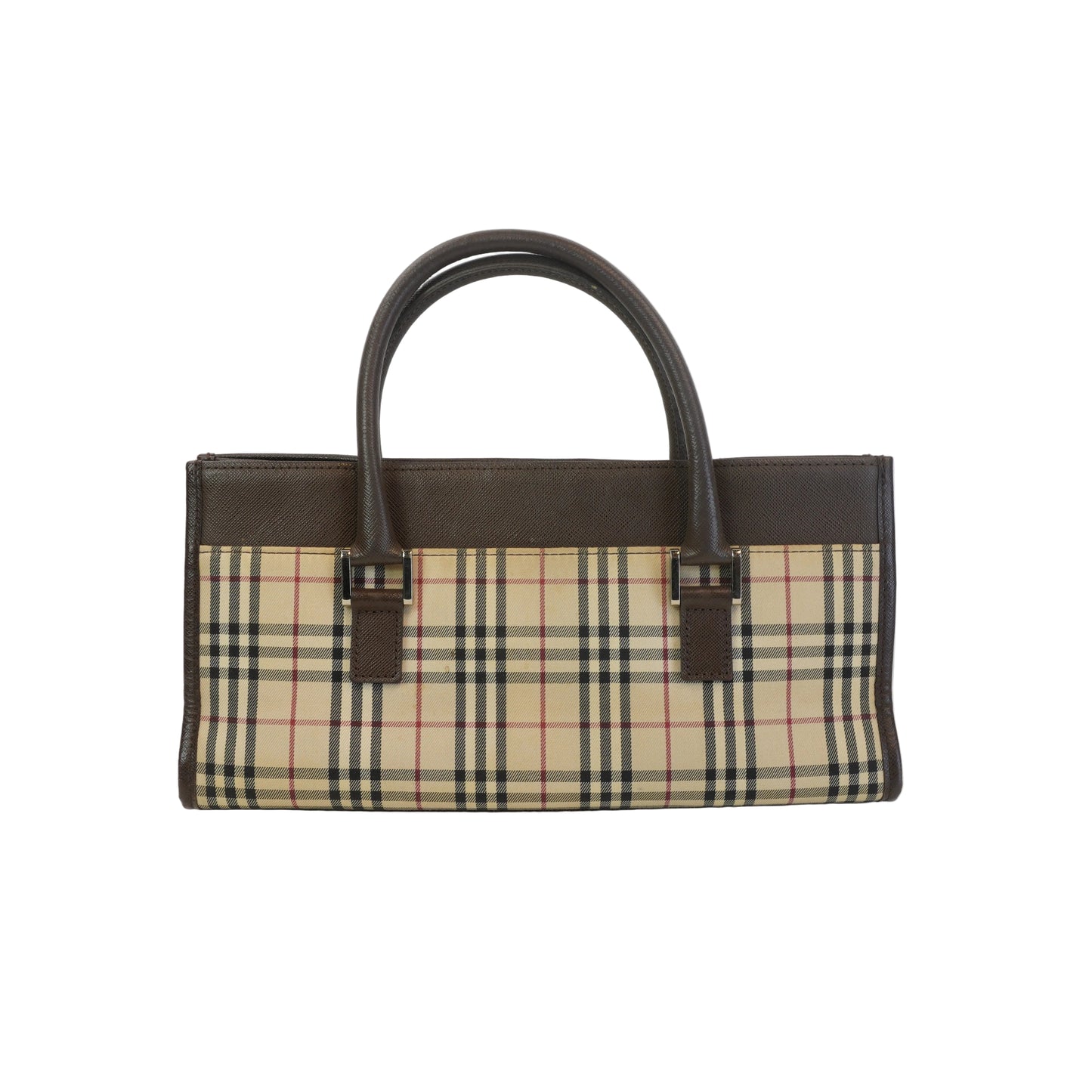 Burberry	Nova Check Horizontal Tote Bag SHW