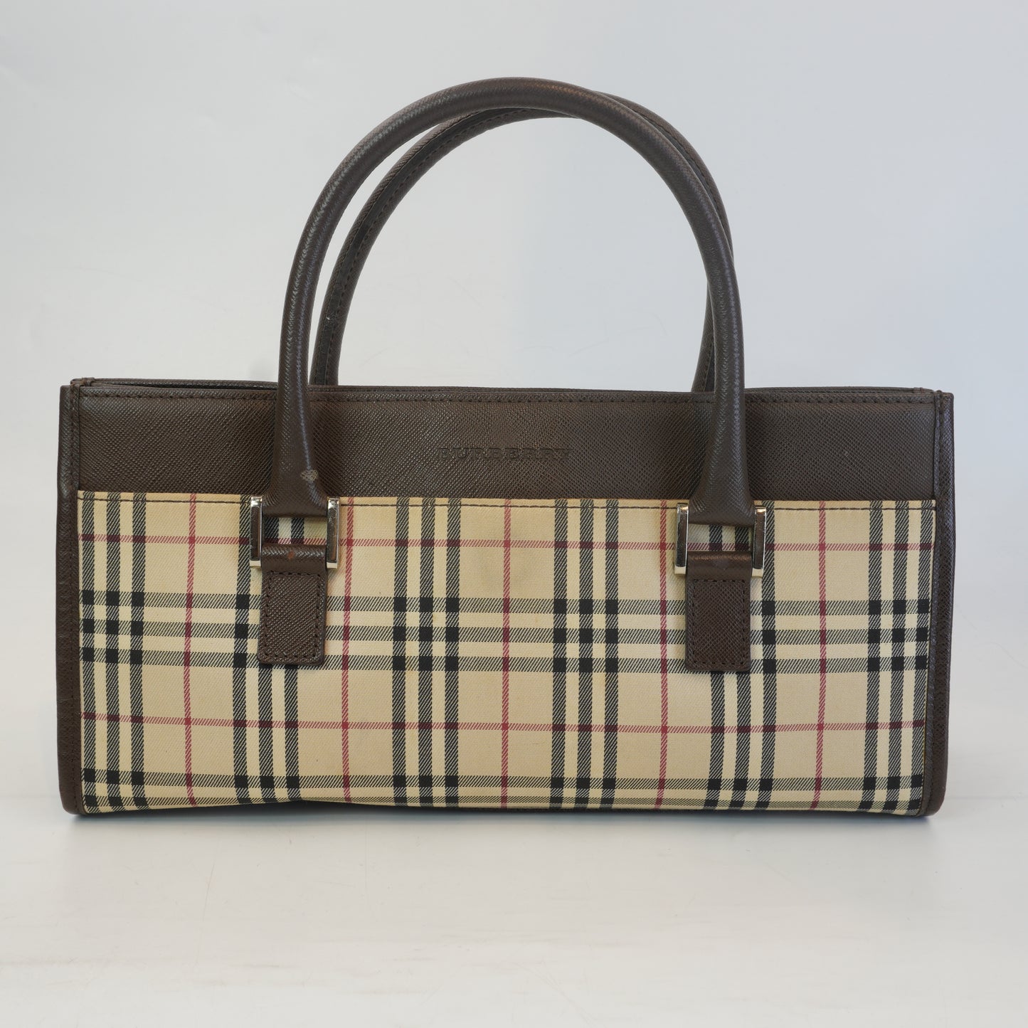 Burberry	Nova Check Horizontal Tote Bag SHW