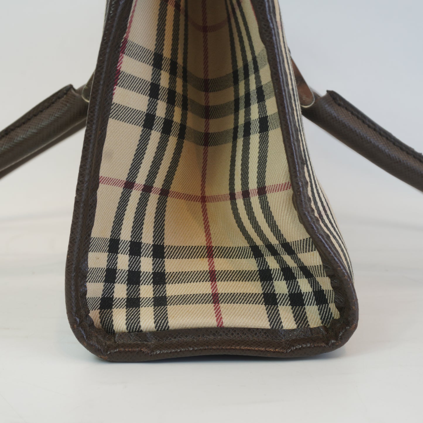 Burberry	Nova Check Horizontal Tote Bag SHW