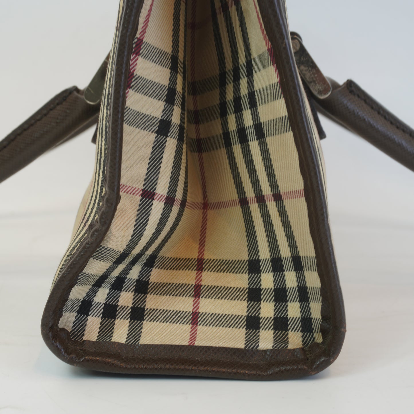 Burberry	Nova Check Horizontal Tote Bag SHW