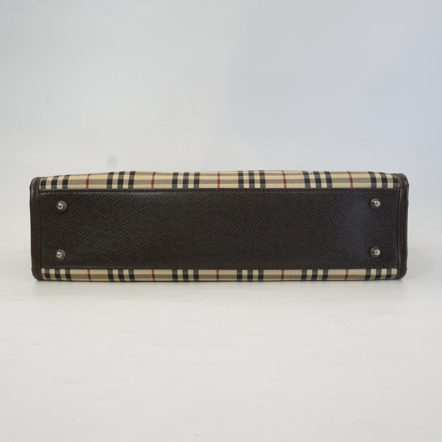 Burberry	Nova Check Horizontal Tote Bag SHW
