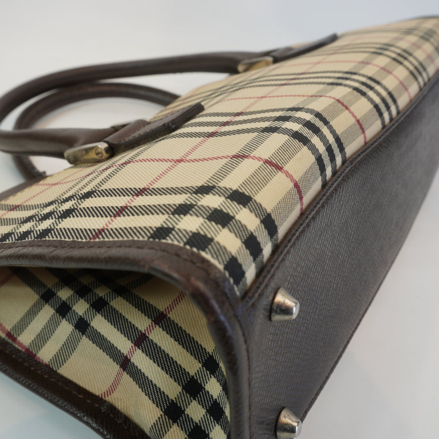 Burberry	Nova Check Horizontal Tote Bag SHW