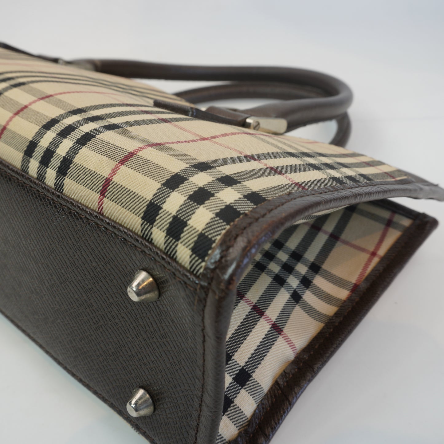 Burberry	Nova Check Horizontal Tote Bag SHW