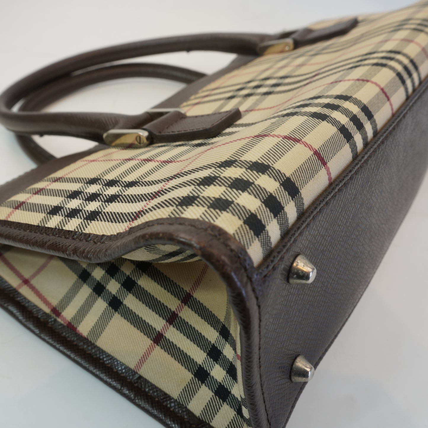 Burberry	Nova Check Horizontal Tote Bag SHW