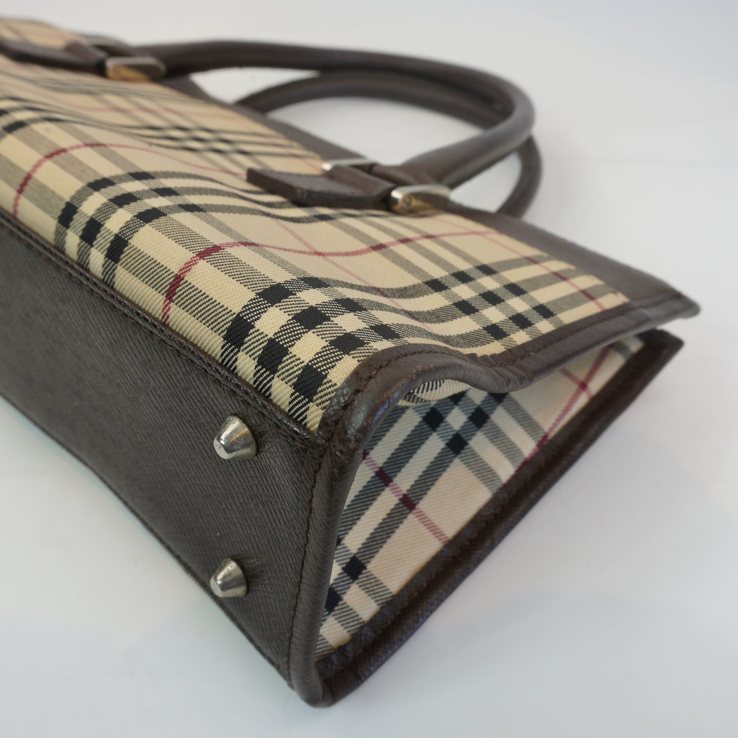 Burberry	Nova Check Horizontal Tote Bag SHW