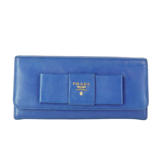 Prada Saffiano Leather Continental Flap Wallet
