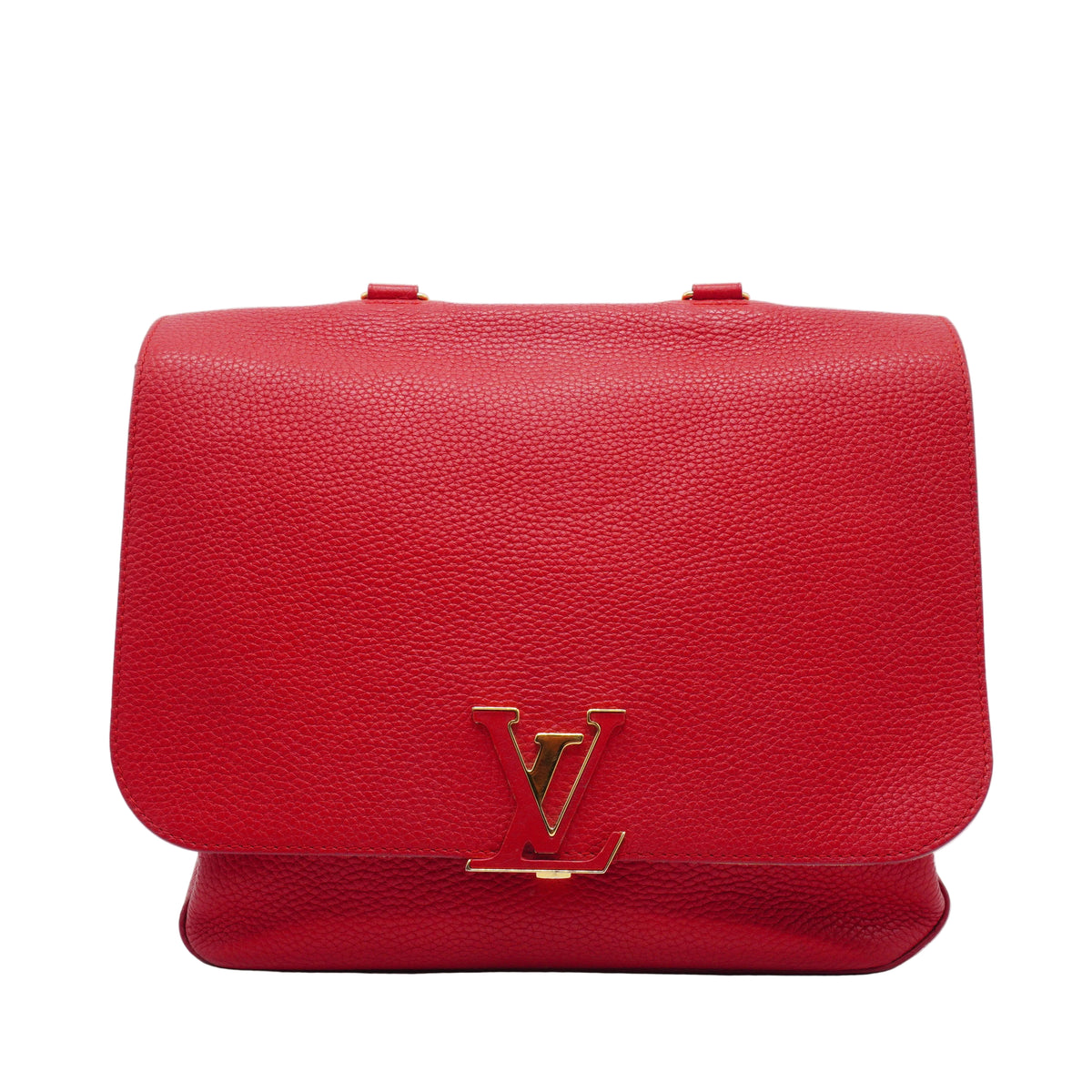 Louis Vuitton	Coquelicot Taurillon Leather Volta Bag Medium GHW