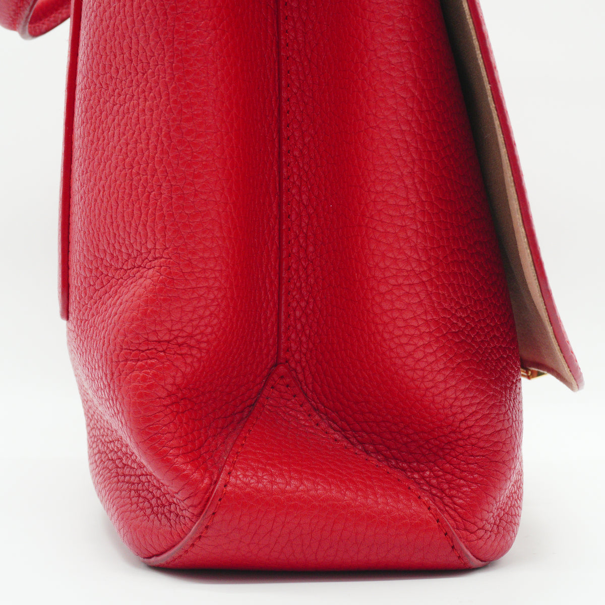 Louis Vuitton	Coquelicot Taurillon Leather Volta Bag Medium GHW