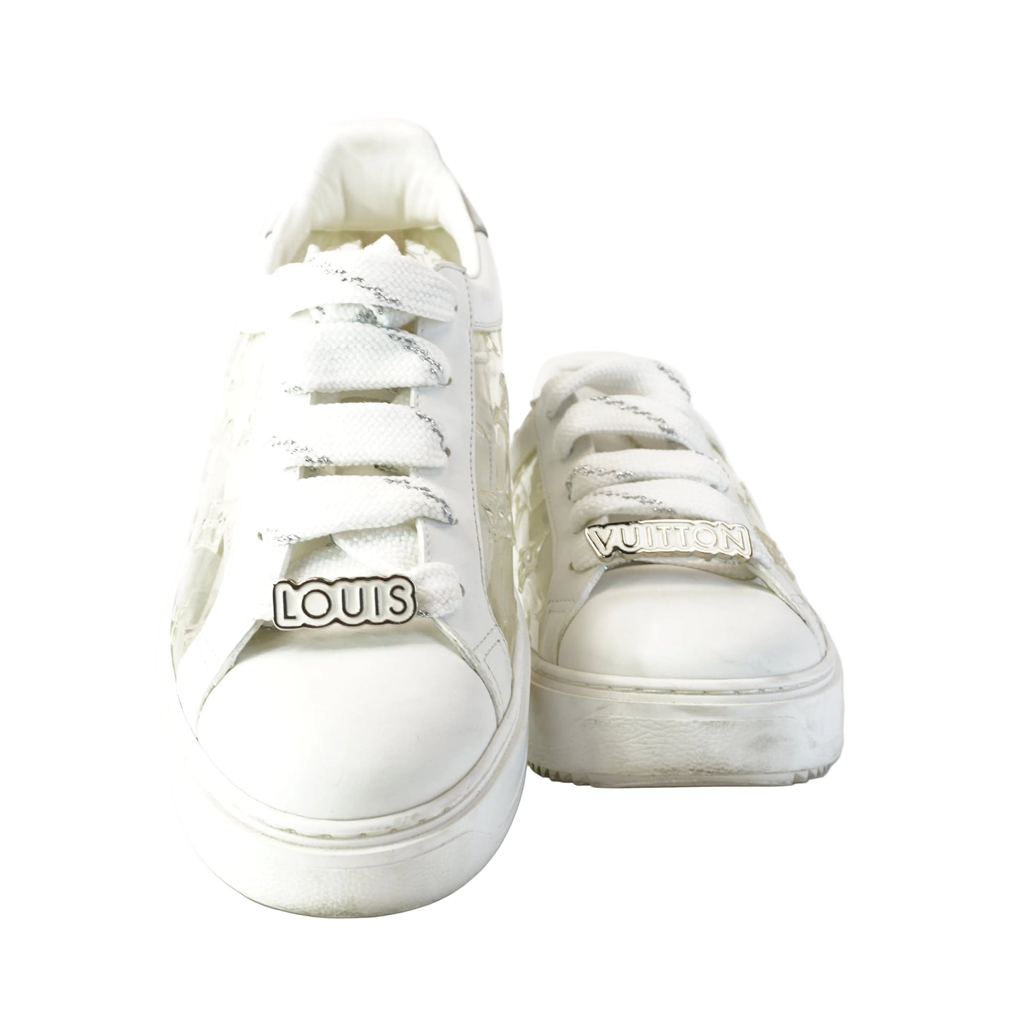 Louis Vuitton Time Out Sneakers Transparent size 38