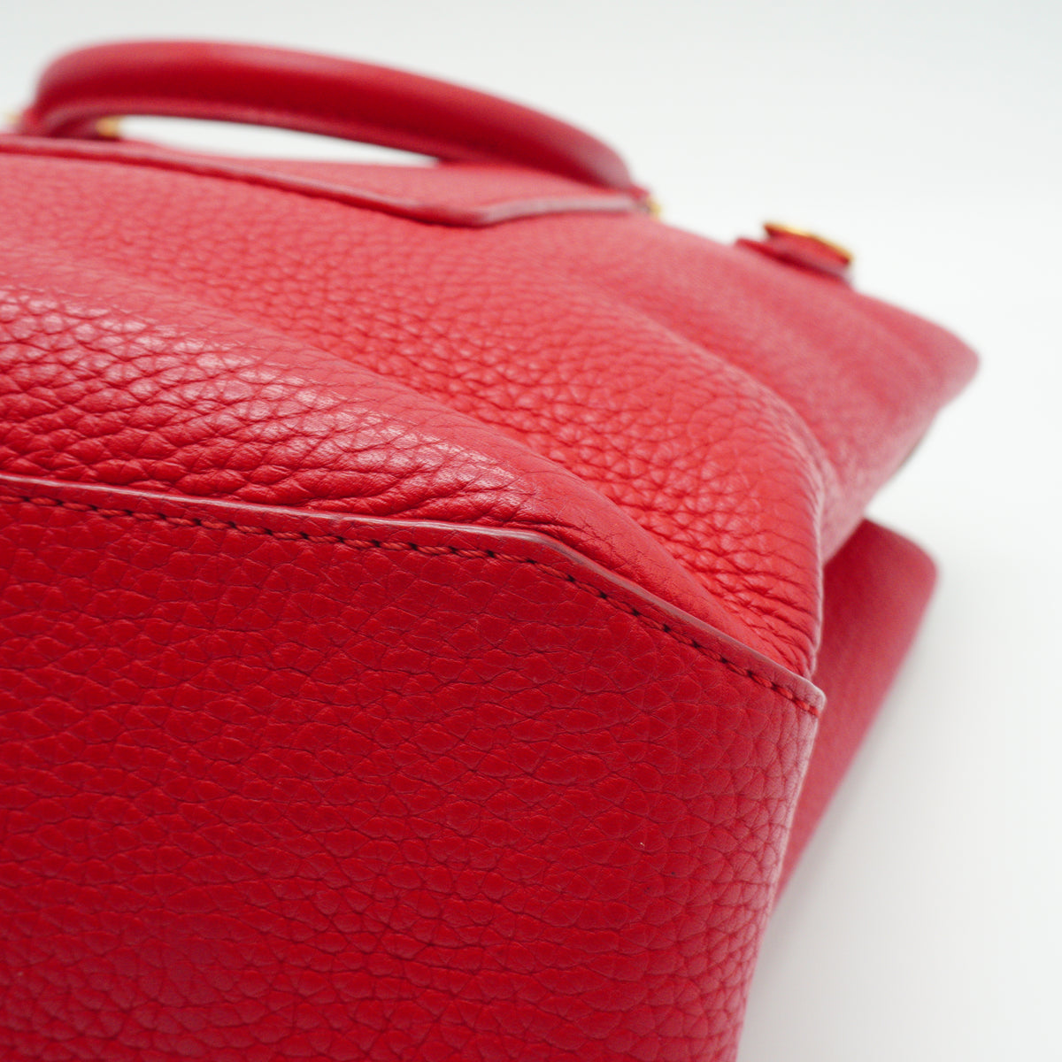 Louis Vuitton	Coquelicot Taurillon Leather Volta Bag Medium GHW