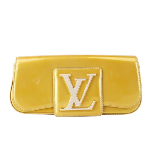 Louis Vuitton Sobe Clutch Patent Yellow