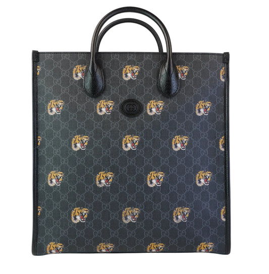 Gucci GG Tiger Shoulder Bag Black
