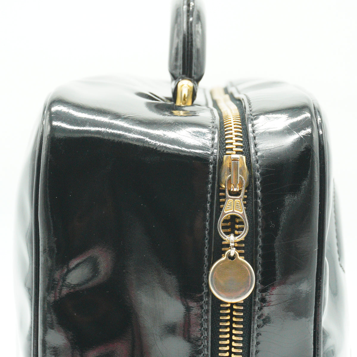 Chanel	CC Vanity Case Patent Leather Black Small GHW