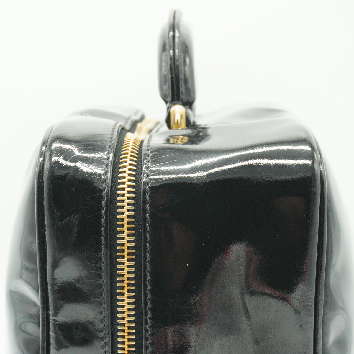 Chanel	CC Vanity Case Patent Leather Black Small GHW