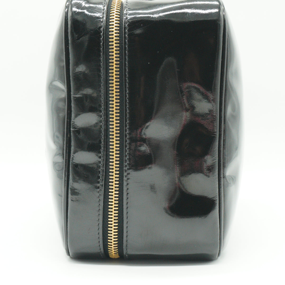 Chanel	CC Vanity Case Patent Leather Black Small GHW