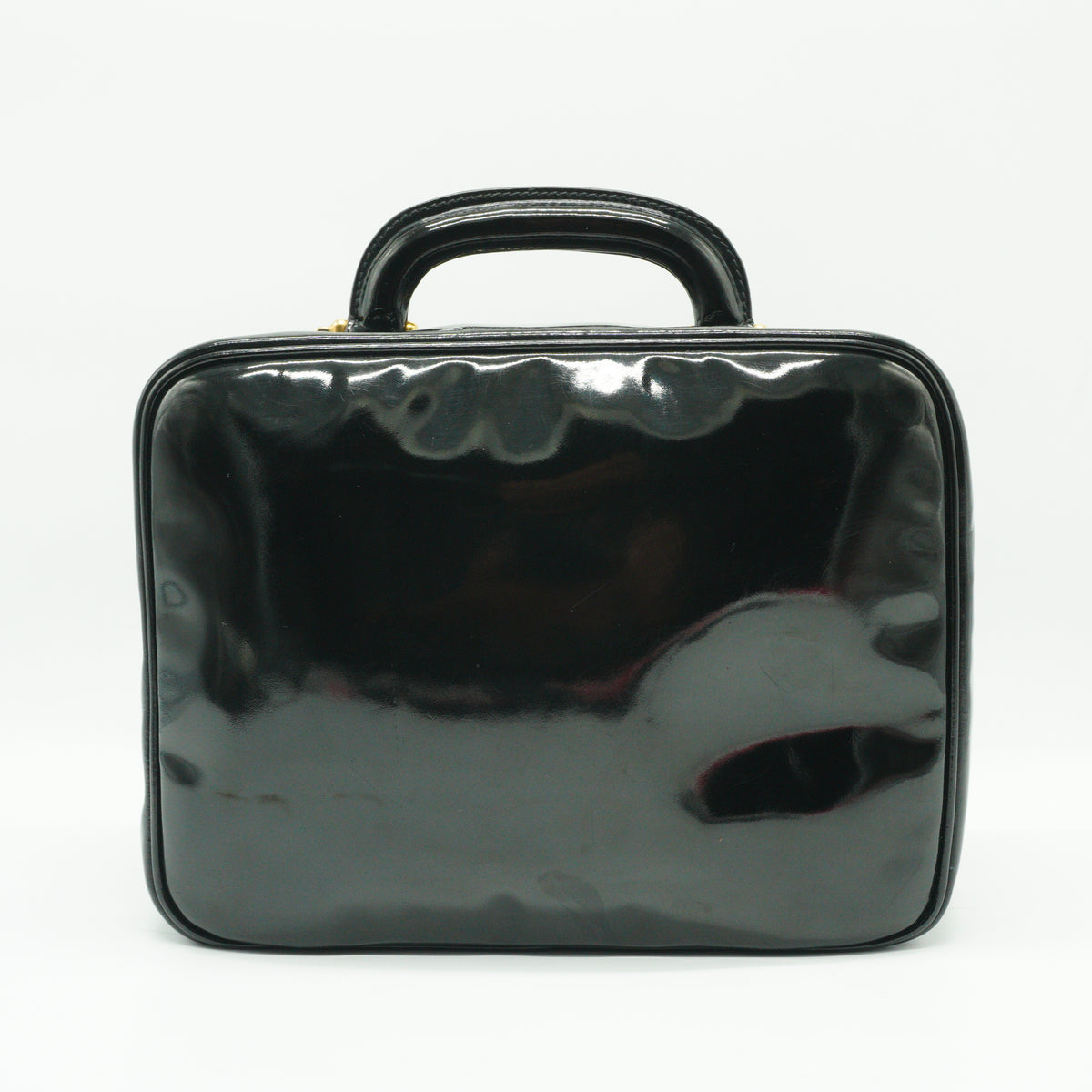 Chanel	CC Vanity Case Patent Leather Black Small GHW