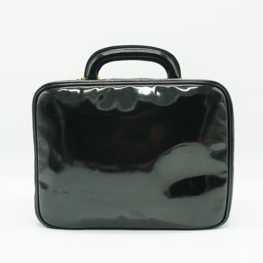 Chanel	CC Vanity Case Patent Leather Black Small GHW