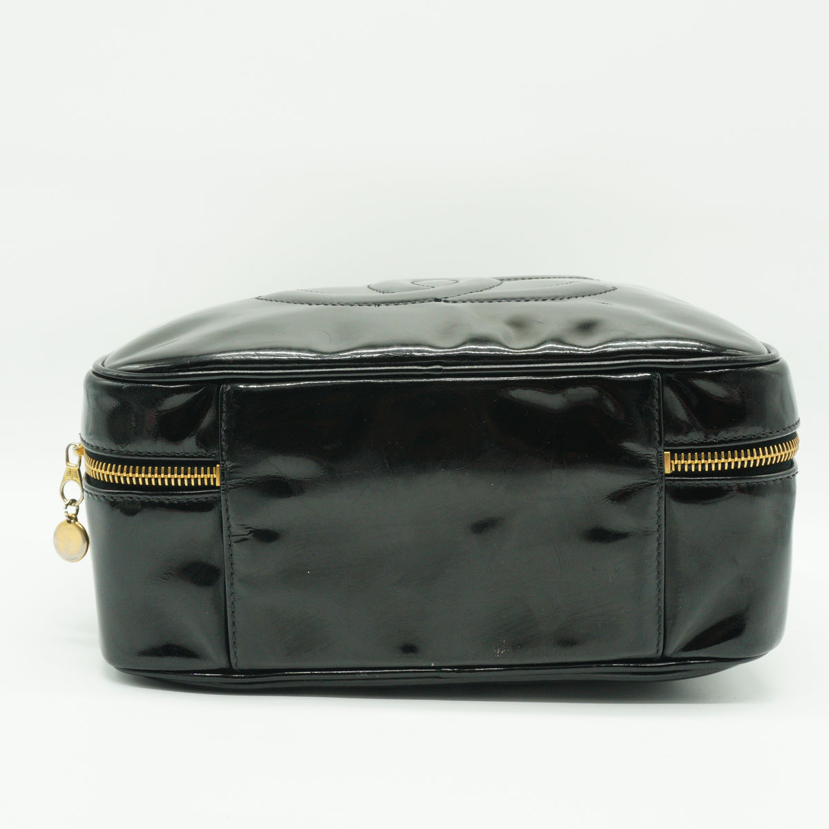 Chanel	CC Vanity Case Patent Leather Black Small GHW