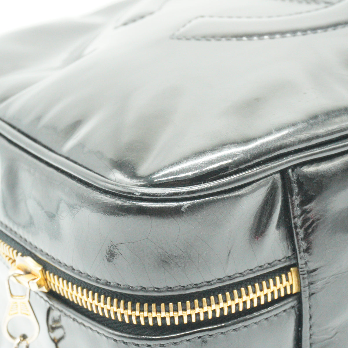 Chanel	CC Vanity Case Patent Leather Black Small GHW