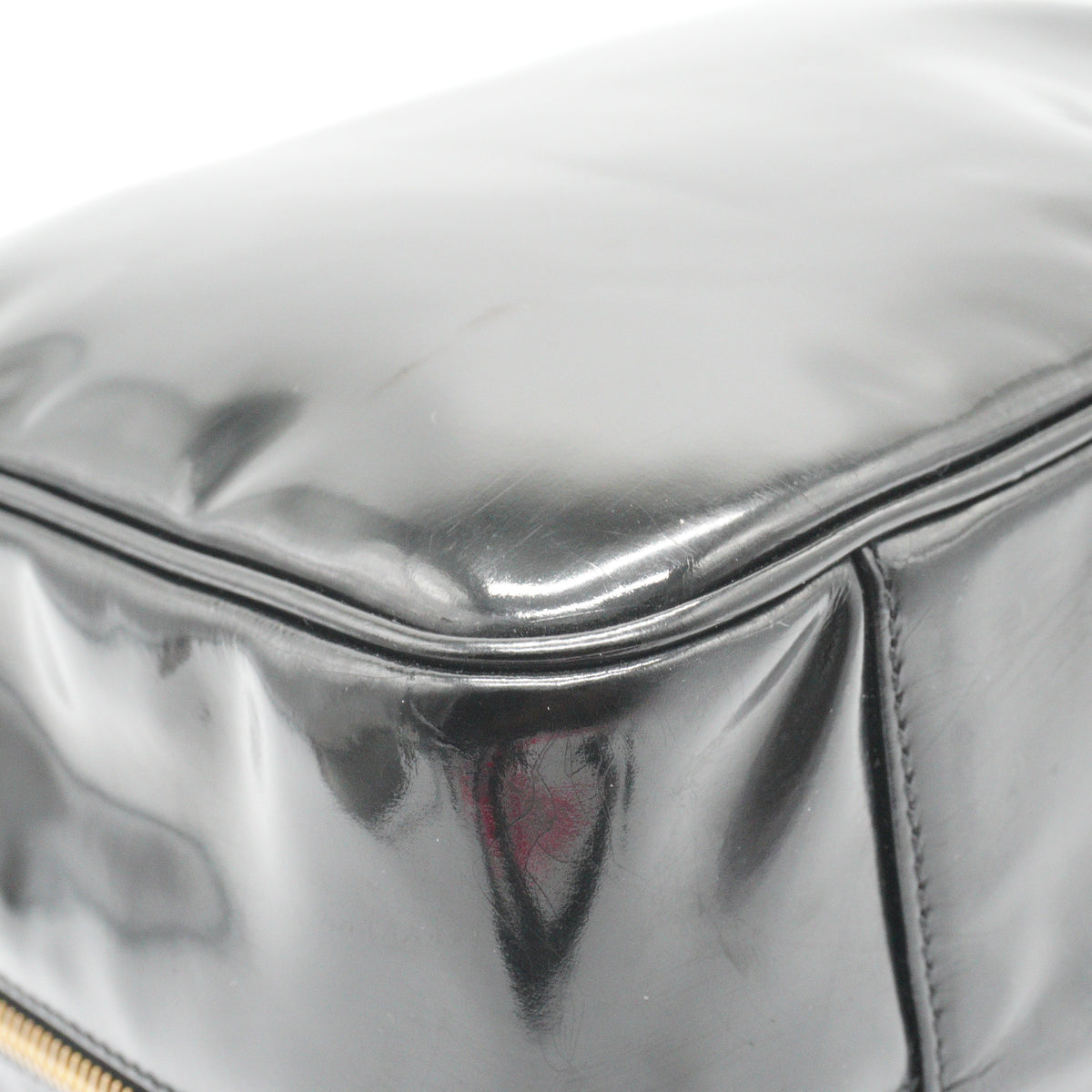 Chanel	CC Vanity Case Patent Leather Black Small GHW