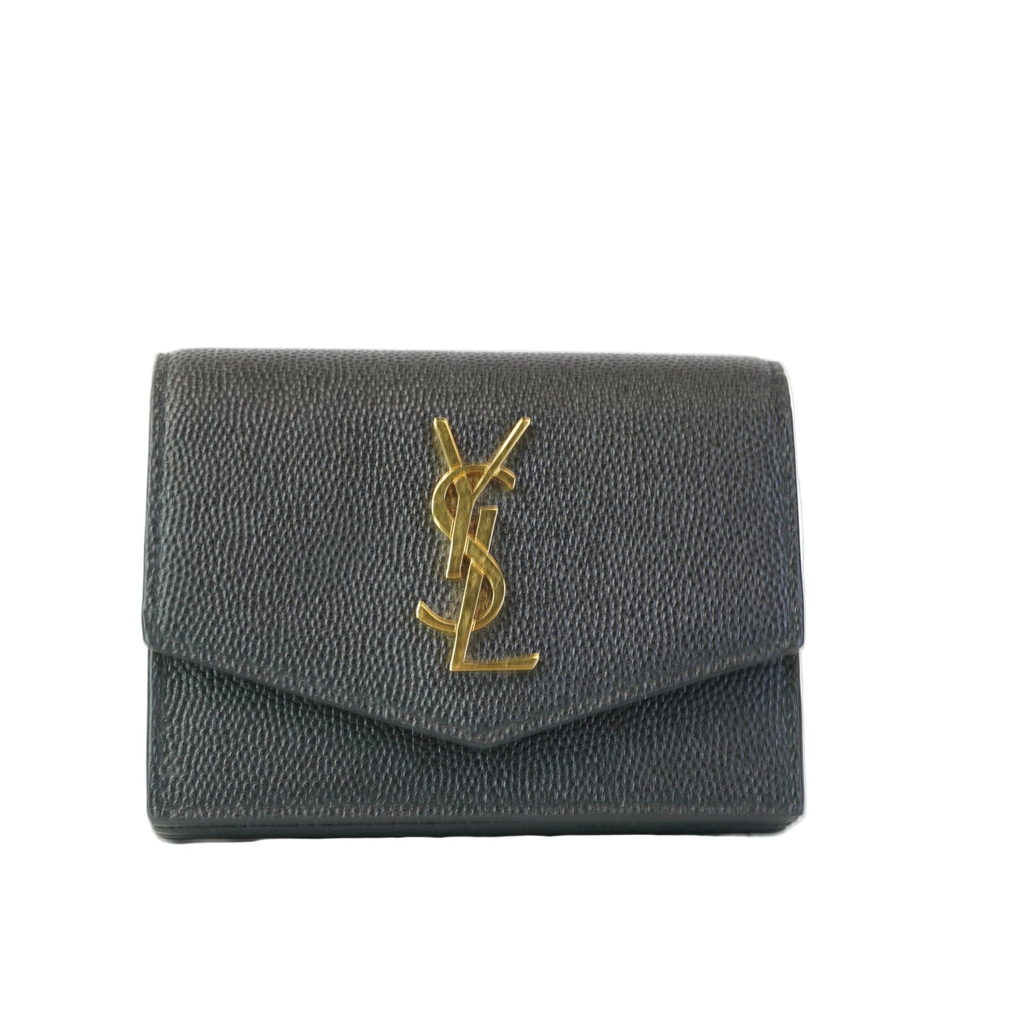YSL	Uptown Flap Card Case Black