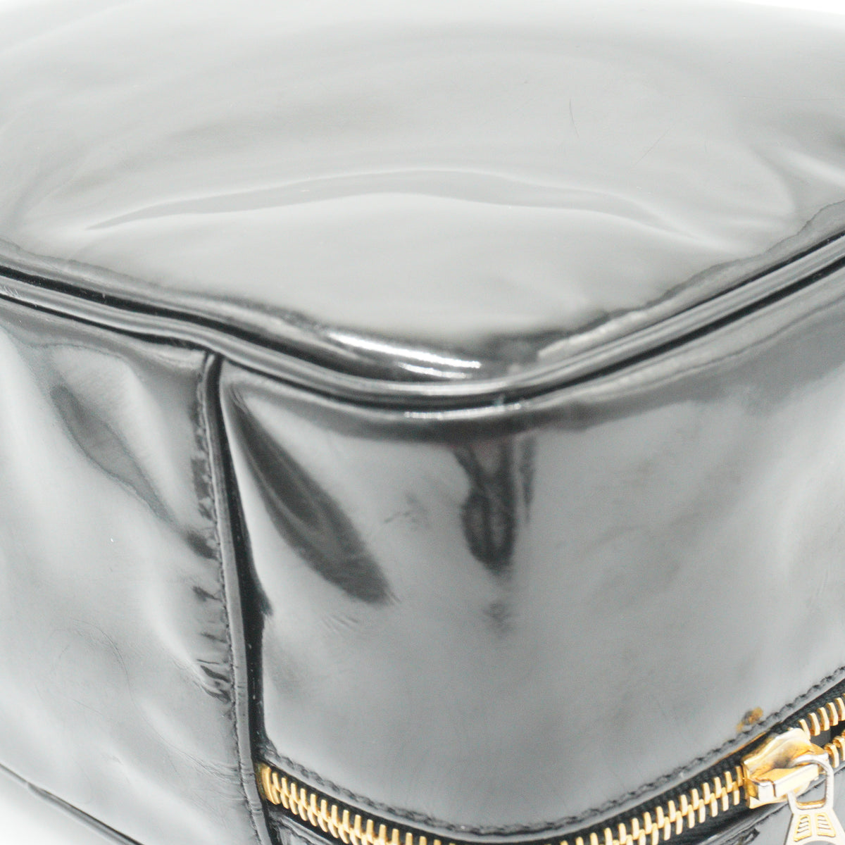 Chanel	CC Vanity Case Patent Leather Black Small GHW