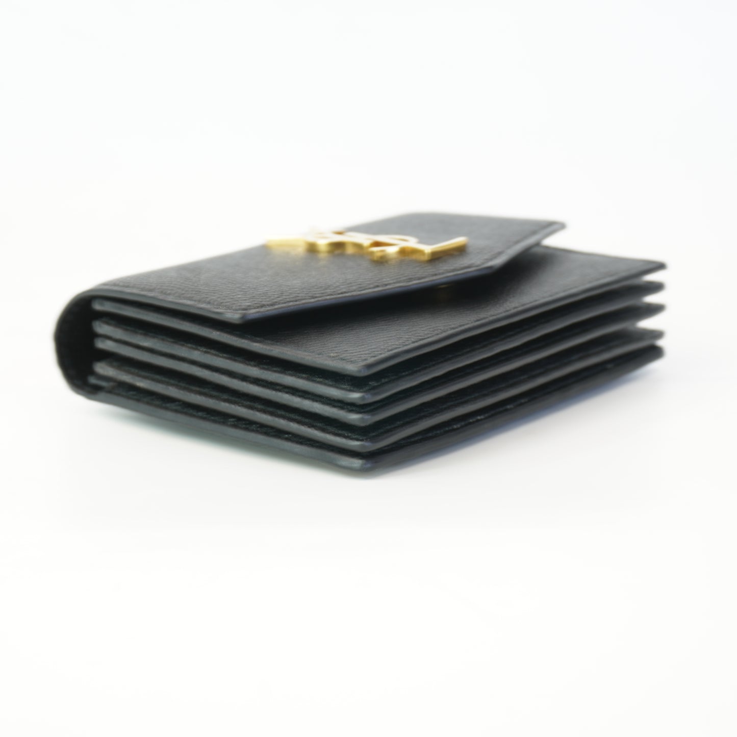 YSL	Uptown Flap Card Case Black