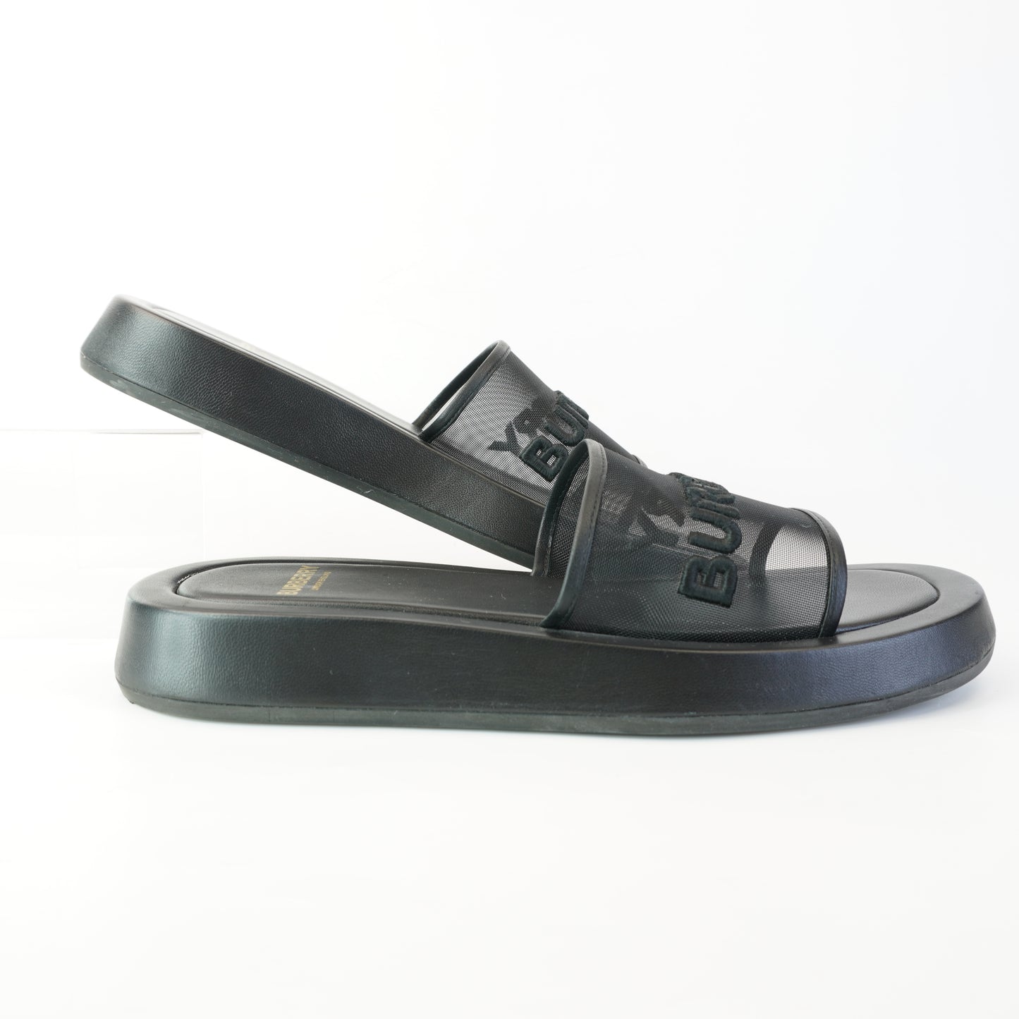 Burberry	Black Sandals size.38